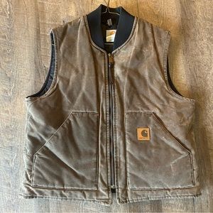 Vintage carhartt brown vest men’s large